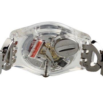 斯沃琪（Swatch）LK309G沁蓝佳人手表（蓝色/银色）