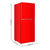星星（XingXing） 108升 双门小冰箱 彩色冰箱 家用冷藏冷冻电冰箱(BCD-108E红色)第3张高清大图