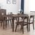 恒兴达 白橡木全实木餐桌椅组合小户型现代简约风格家具家用北欧长方形纯实木餐桌(1.6米 订做（胡桃色） 一桌六椅)第4张高清大图