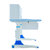 风里希 升降儿童学习桌椅套装小学生写字台写字桌学习桌书桌组合(蓝色（03+01）)第5张高清大图