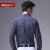 Genanx格男仕 秋装新款都市型男波点时尚长袖衬衫 D081(XXXL)第2张高清大图