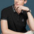 传奇保罗短袖T恤男纯棉薄款半袖夏季商务休闲翻领上衣中青年POLO衫（M-3XL）ZNM822(黑色 XL)第5张高清大图