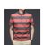CINEESD 2021夏季新款男式条纹Polo衫商务休闲短袖翻领纯棉T恤(2303绿色 190/3XL)第6张高清大图