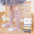 婴儿长筒袜秋冬薄款中筒宝宝袜子松口不勒腿新生儿纯棉过膝高筒袜(m码/适合1-3岁 白+粉+黄（草莓中筒袜）)第10张高清大图