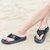 夏季新款室外沙滩韩版潮流时尚EVA夹脚凉拖鞋人字拖男(黑色 43)第5张高清大图