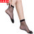 20双丝袜短袜夏季袜子女士水晶袜透明隐形防勾丝肉色(灰色1)第3张高清大图