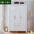 卡富丹 欧式衣柜实木 3门卧室衣橱小户型白色立柜烤漆木质衣柜G901第3张高清大图