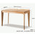 一米色彩 实木书桌北欧电脑桌日式台式桌学生写字桌办公台学习桌卧室桌子(胡桃色 1.2米/单桌)第2张高清大图