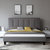 A家家具 北欧卧室家具实木脚布艺床 现代简约软靠双人床 DA0173(1.8米 架子床*1)第3张高清大图
