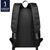 GOLF/高尔夫新款双肩包男韩版潮时尚休闲电脑包女背包学生书包(黑色)第3张高清大图
