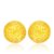周大福珠宝首饰光沙球形足金黄金耳钉经典版计价F434 工费48 约2.26g第5张高清大图