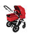 Pouch高景观婴儿推车 可躺可坐婴儿车 轻便宝宝推车(P68精英版红色 P68精英版红色)第3张高清大图