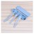 小麦秸秆餐具套装 筷勺叉三件套 家用便携餐具旅行外出套装(北欧蓝色)第8张高清大图