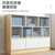新疆包邮儿童书柜简约家用落地简易卧室靠墙收纳格子柜书架置物架(乳白色)第4张高清大图