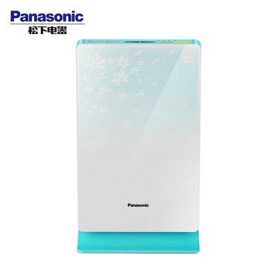 Panasonic/松下净化器F-PDF35C-NG空气净化器家用卧室办公活性炭除甲醛二手烟尘PM2.5雾霾(白绿 热销)