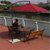 京好 公园长椅子休息椅 现代简约环保实木休闲铸铁户外凳子D67 到市自提(A款咖啡色长椅1把 长1.5米款3脚)第3张高清大图