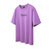 2019夏季新款短袖T恤男 紫色男士圆领上衣半袖男士帅气(粉红色 XL)第5张高清大图