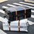 澳点  复古铝框拉杆箱 斜纹旅行箱 新款万向轮密码行李箱(银色 26英寸)第5张高清大图