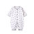 小米米minimoto婴儿衣服秋装 新生儿连体衣男女棉哈衣 宝宝爬服长袖打底衫婴儿连身衣(灰色-对襟连身衣 59cm（3-6个月）)第2张高清大图