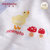 小米米minimoto婴儿宝宝棉长袖和式连身连体衣新生儿哈衣爬服(匹印花（蘑菇） 59cm（3-6个月）)第4张高清大图