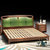 北欧实木床现代简约 床软靠1.8米双人床主卧家具  1800mm*2000mm 框架结构(实木床(真皮))第2张高清大图