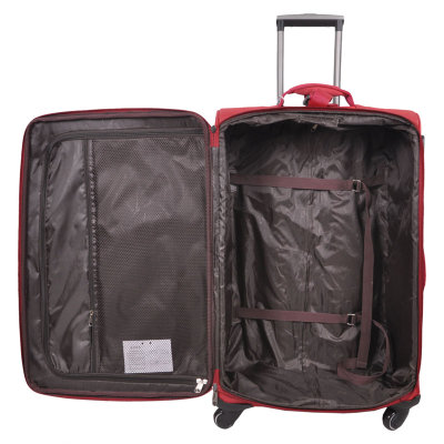 欧森-猛特尔男女万向轮拉杆旅行箱登机箱大容量托运行李箱包MTR37(红色 24寸)