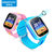 咪咪兔儿童电话手表防水学生手机多功能男孩女孩智能gps定位手环(蓝色)第3张高清大图
