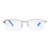男女老花眼镜 智能高清轻薄防蓝光便携老人老光眼镜(淡金 250度)第5张高清大图