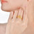 阿玛莎s925银饰银戒指皇冠指环银尾戒女款(金色)第5张高清大图