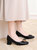 2022年新款早春玛丽珍女鞋粗跟高跟鞋晚风法式方头中跟单鞋温柔鞋(37 米色/5750(跟高5cm))第7张高清大图
