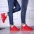 2017春季新款情侣鞋男女小红鞋贝克汉姆同款椰子鞋爆米花跑步鞋(红色 45男)第3张高清大图
