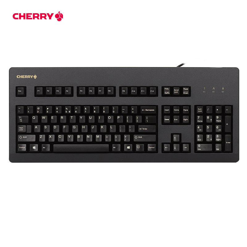 cherry樱桃官方g80-3000游戏办公机械键盘黑色茶轴(商家自行修改 商家