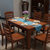 明佳友餐桌 长方形西餐桌 实木餐桌椅组合 欧式地中海风情 现代简约桌子 餐桌椅套装M620(胡桃色 一桌八椅/1.38米)第3张高清大图