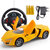 【彼优比】重力感应遥控车 可充电遥控车电动儿童玩具车 四通带方向盘遥控汽车跑车(橘色)第3张高清大图