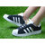 Adidas/三叶草 阿迪达斯贝壳头女鞋男鞋三叶草冬季板鞋白蓝B34310(黑白B34309 36)第2张高清大图