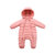 Oissie 奥伊西 0-2岁宝宝羽绒连体衣婴儿白鸭绒连体羽绒服 连帽保暖外出服(66厘米（建议0-6个月） 大红)第3张高清大图