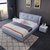 A家家具 皮床 现代双人床卧室简约1.5米1.8米主卧床 A6103F(如图色 1.8米架子床+床垫+床头柜*2)第2张高清大图