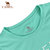 Camel/骆驼户外T恤 春夏女款时尚休闲圆领舒适女士短袖T恤 A7S109123(薄荷绿 XL)第3张高清大图