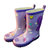 韩国儿童雨鞋男童女童防滑雨鞋宝宝水鞋儿童雨靴春夏小孩四季胶鞋(紫色 24码（内长16.0cm）)第3张高清大图