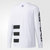 阿迪达斯长袖T恤男女 2017年春季新款三叶草运动套头衫BQ0895(白色)第5张高清大图