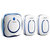 CACAZI卡佳斯 980二拖一 交流数码闪光门铃无线家用远距离遥控电子门铃 防水按钮 老人呼叫器(桔色)第2张高清大图