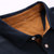 夏季新款男士短袖t恤翻领polo衫潮牌潮流上衣服男装半袖体恤7  Stz501(PB-Stz501藏蓝色（绿色袖） XL)第3张高清大图