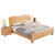 进畅家具 床 实木床新中式1.5m1.8米进口榉木储物床气动高箱简约现代双人床主卧婚床(1.8*2米 床+床垫+床头柜*2)第5张高清大图