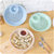 创意厨房沥水双层饺子盘E386家用餐盘碟子套装水饺盘子餐具(蓝色)第3张高清大图