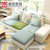曲尚（Qushang）小户型布艺沙发多功能储物沙发客厅整装家具可拆洗三人现代简约沙发床8810(颜色请备注 三人位+脚踏)第3张高清大图
