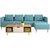 豫见美农 布艺沙发 现代简约客厅 整装沙发小户型 欧式沙发 家具套装组合第5张高清大图