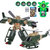 变形汽车飞机机器人玩具带发射器车模型手办拼装套装儿童男孩玩具(333-14)第2张高清大图