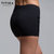 TITIKA女显瘦中腰束腿弹力紧身运动裤跑步速干健身瑜伽短裤23328(黑色 XL)第2张高清大图