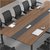 DF现代简约会议桌板式办公桌DF-T400洽谈钢架桌(1400*4000*760mm)第2张高清大图