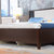 A家 新中式实木框架床1.5米单人床1.8米双人床卧室家具新中式古典风格亚梨木春晓系列 床(单床 1.8*2米框架床)第5张高清大图